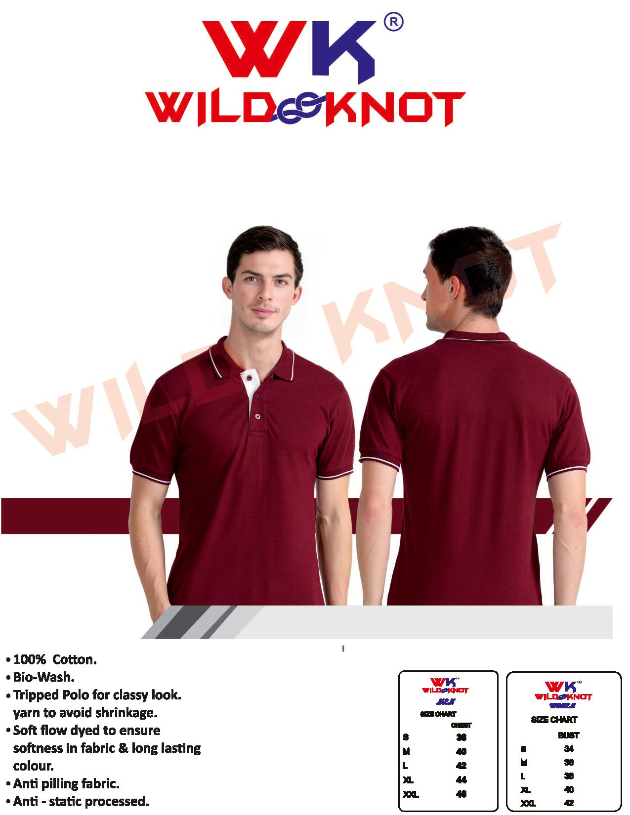 WILD KNOT PREMIUM COTTON 1 FREE LOGO PRINTING 