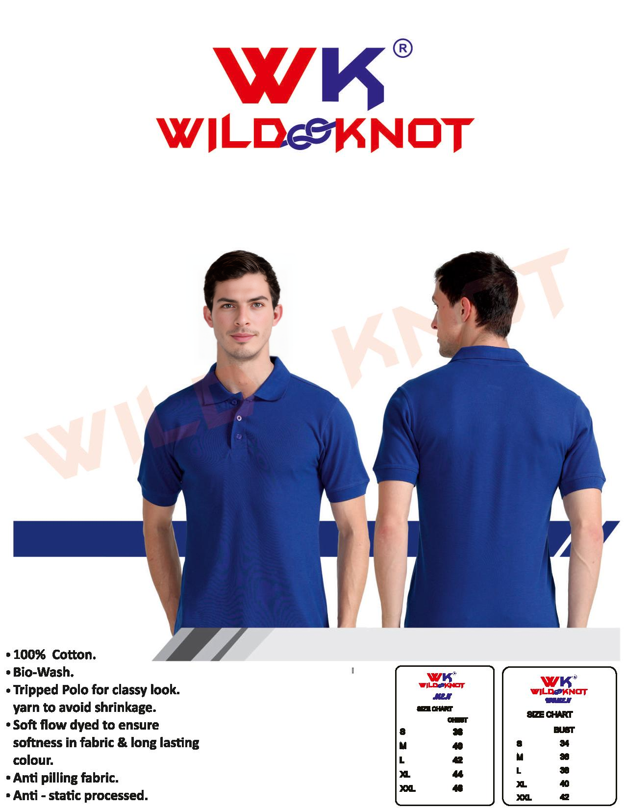 WILD KNOT PREMIUM COTTON 1 FREE LOGO PRINTING 