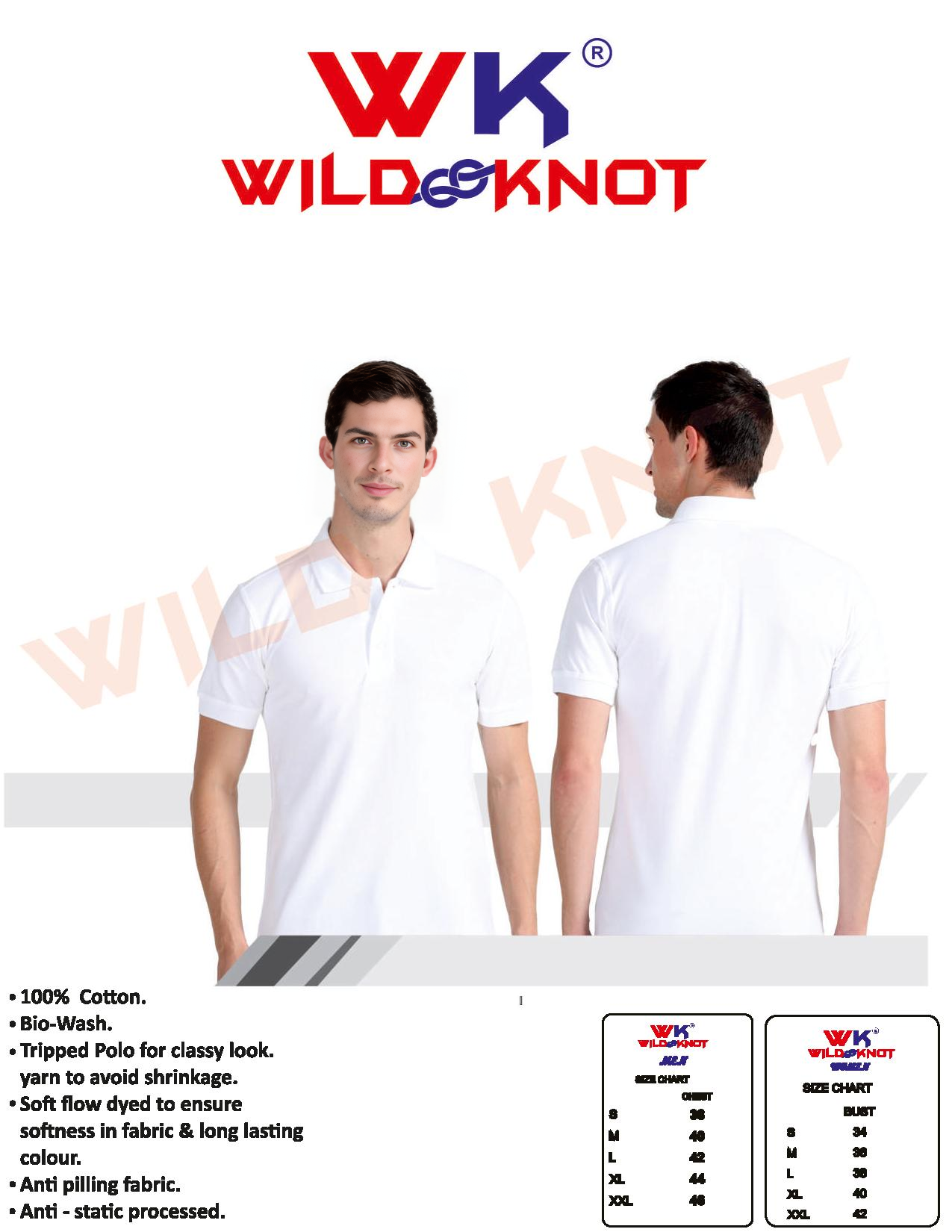 WILD KNOT PREMIUM COTTON 1 FREE LOGO  - tshirt printing in hyderabad